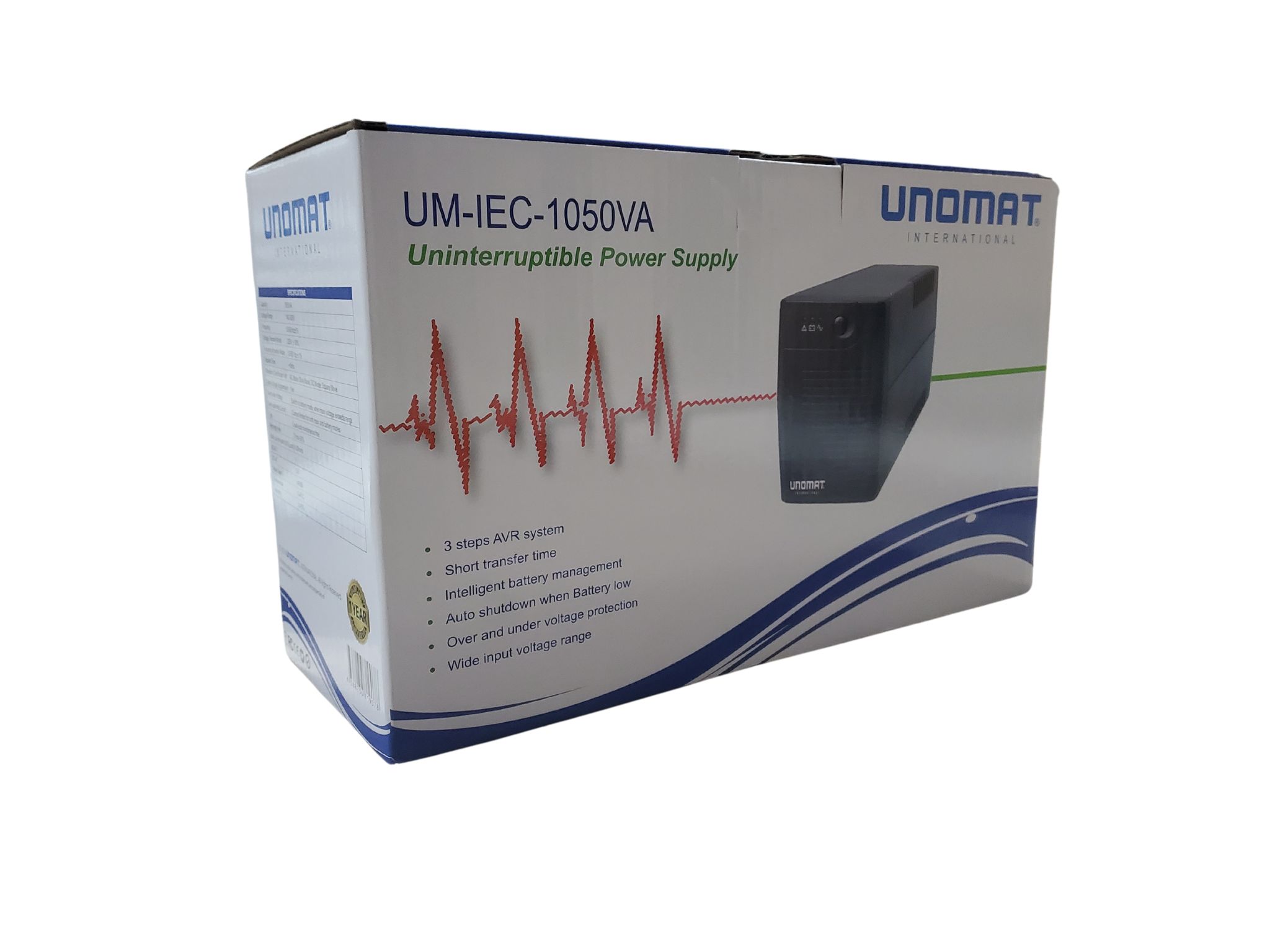 ONDULEUR UPS UNOMAT 1050VA 4 SORTIES IEC C13